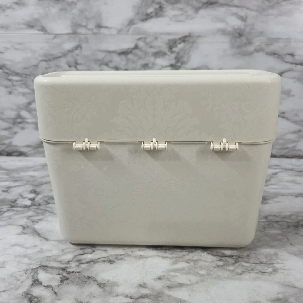 Vintage Rubbermaid Office Products 1994 Container Ivory White Made In USA